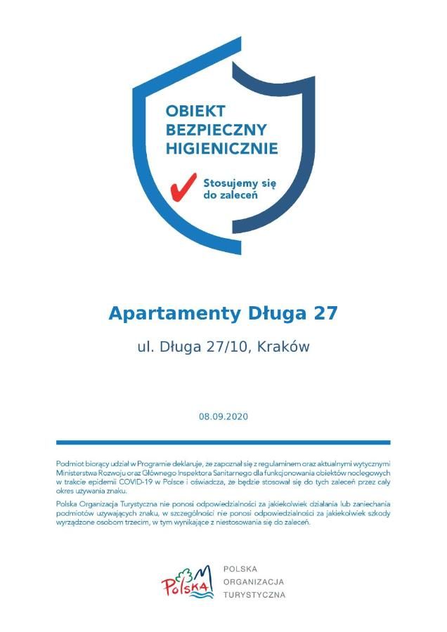 Апартаменты Apartamenty Długa 27 Краков